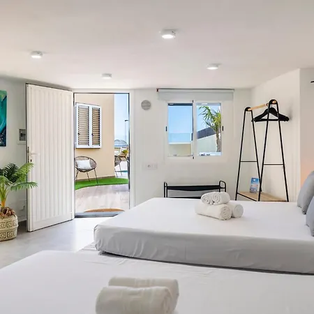 La Casa De Playa - Piscina Y Jacuzzi A 50m Del Mar Feriehus El Médano