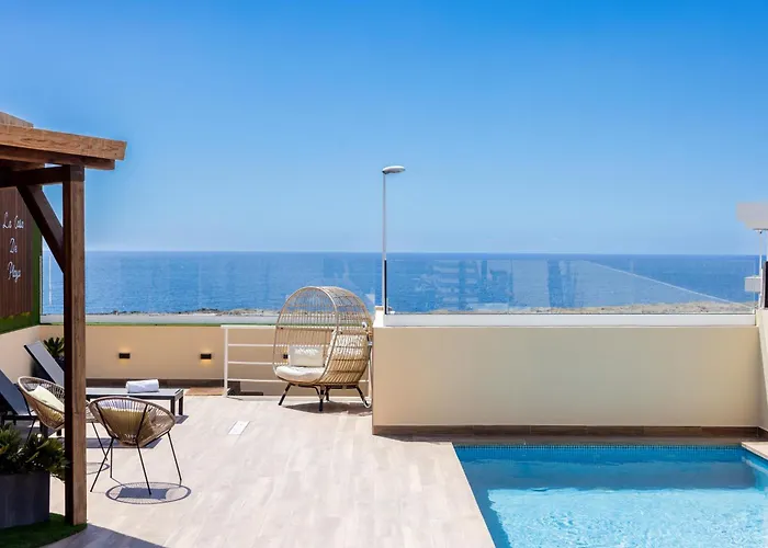 La Casa De Playa - Piscina Y Jacuzzi A 50m Del Mar 펜션 *