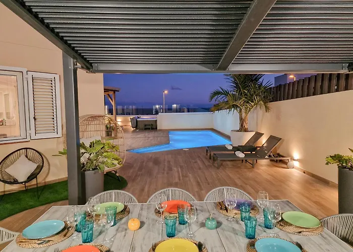 펜션 La Casa De Playa - Piscina Y Jacuzzi A 50m Del Mar