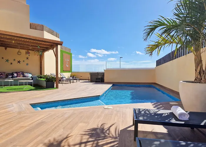 La Casa De Playa - Piscina Y Jacuzzi A 50m Del Mar 펜션 엘메다노