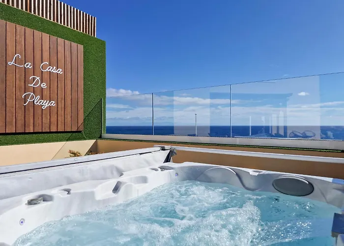 펜션 La Casa De Playa - Piscina Y Jacuzzi A 50m Del Mar *